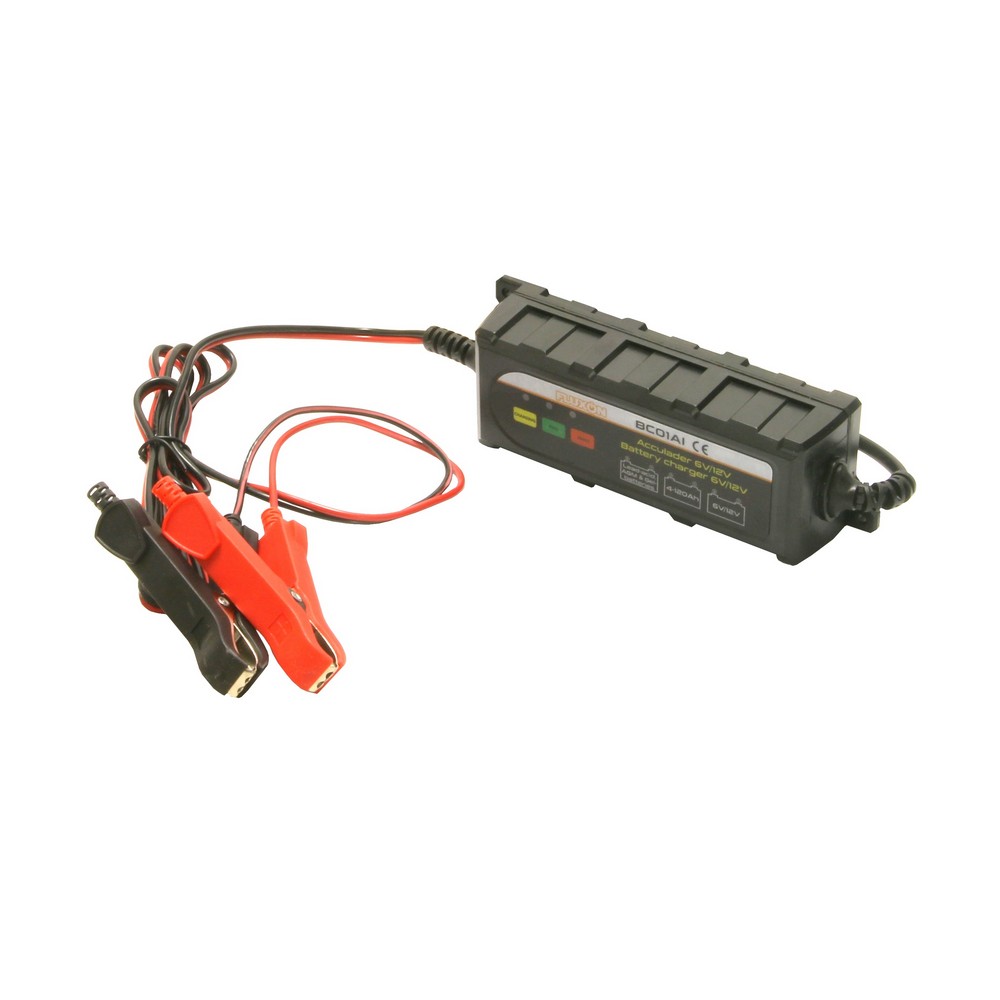 Φορτιστής μπαταρίας αυτοκινήτου & moto 6V/12V-1A BC01AI FLUXON